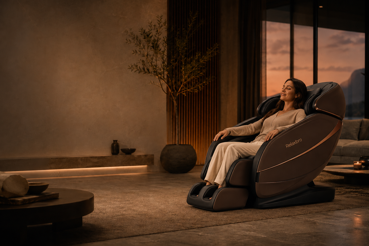 A quiet Relaxbro living space created for modern recovery