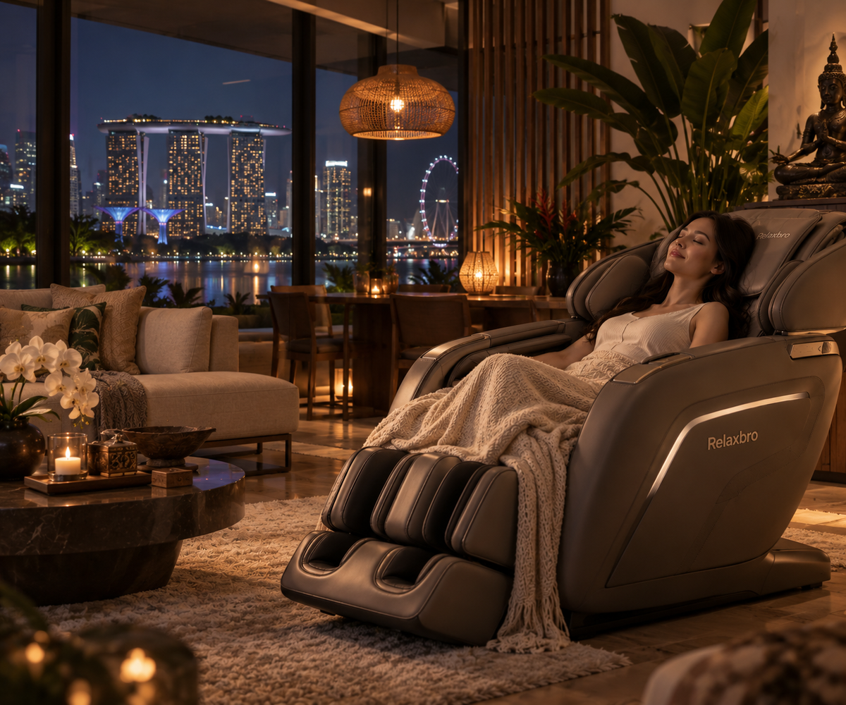 Relaxbro in a contemporary Southeast Asian or Asia-Pacific home